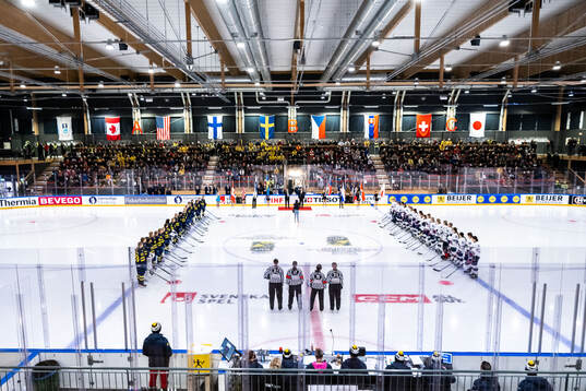 Players of Sweden and of USA