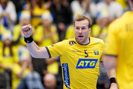 Max Darj of Sweden celebrates