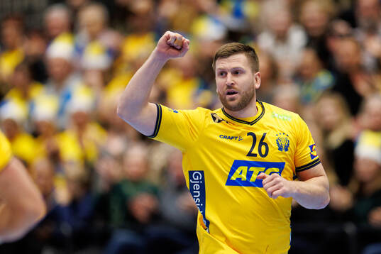 Linus Persson of Sweden celebrates