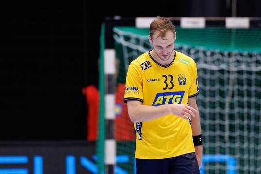 Lukas Sandell of Sweden looks dejected