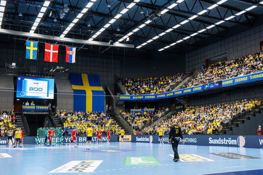 Interior of Aalmstad Arena