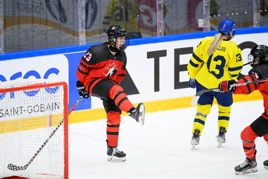 Caitlin Kraemer of Canada celebrates
