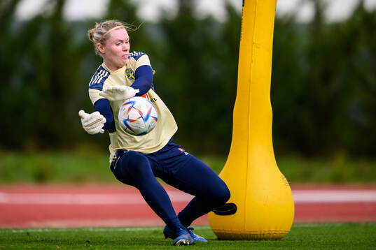goalkeeper Hedvig Lindahl of the Swedish women's football
