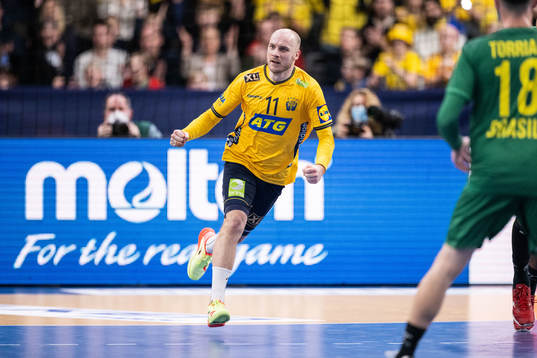 Daniel Pettersson of Sweden celebrates