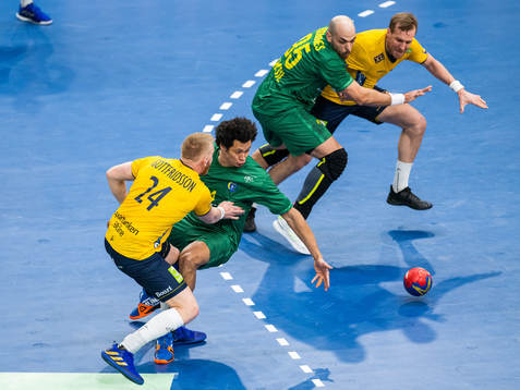 Jim Gottfridsson and Max Darj of Sweden against Thiagus