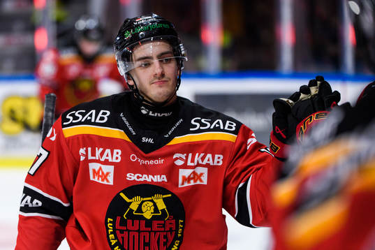 Luleås Isac Brännström jublar