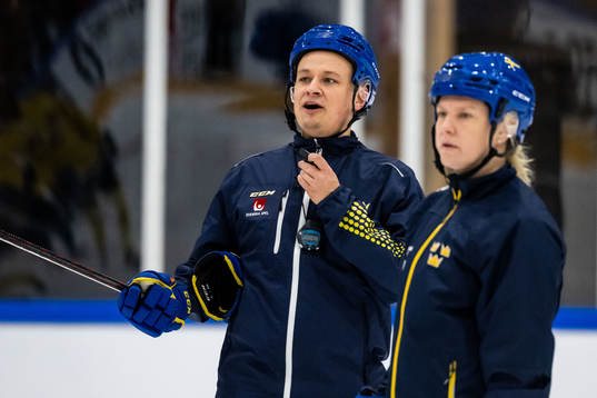 Head coach Andreas Karlsson and assistant coach Pernilla
