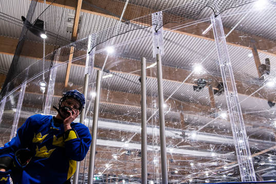 Astrid Lindeberg of Sweden at a practice session