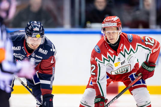 Linköpings Christoffer Ehn och Frölundas Max Friberg