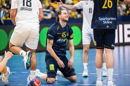Olle Forsell Schefvert of Sweden looks dejected
