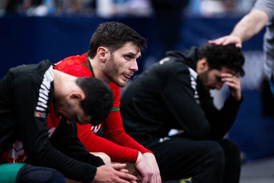Fabio Magalhaes of Portugal looks dejected