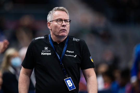 head coach Gudmundur Thordur Gudmundsson of Iceland