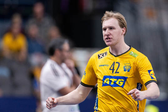 Eric Johansson of Sweden celebrates