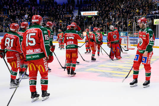 Frölundas spelare deppar efter