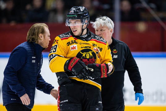 Luleås Erik Gustafsson skadad