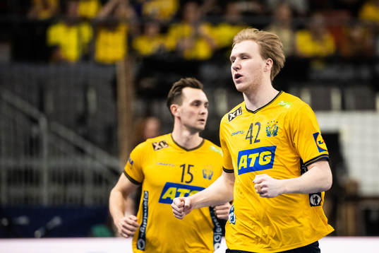 Eric Johansson of Sweden celebrates
