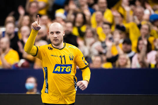 Daniel Pettersson of Sweden celebrates