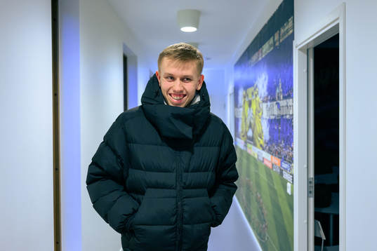 IFK Göteborgs Elias Hagen på Kamratgården