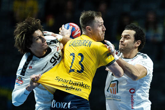 Albin Lagergren of Sweden against Ali Mohamed and Ibrahim
