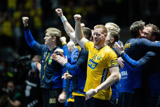 Jim Gottfridsson of Sweden celebrates