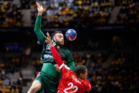 Miklos Rosta  of Hungary and Mads Mensah Larsen of Denmark