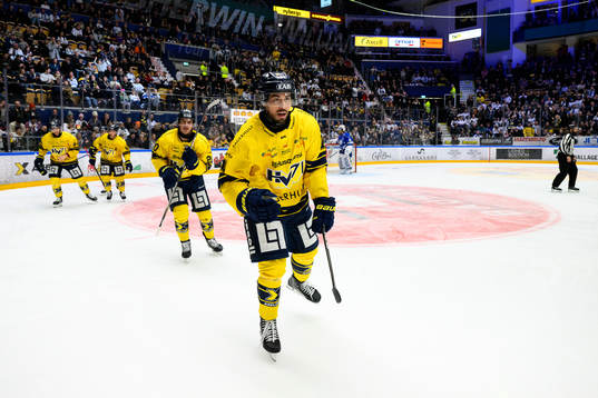 HV71s Tyler Vesel jublar