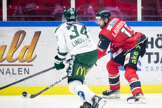 Malmö Redhawks Markus Lauridsen och Färjestads Michael