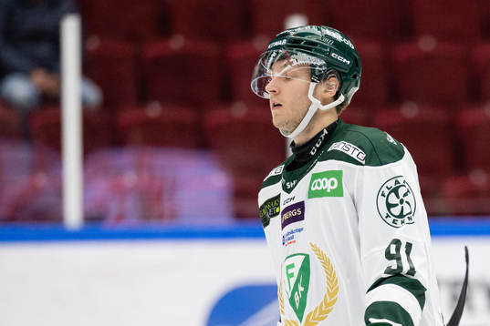Färjestads Eric Engstrand deppar