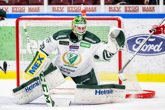 Färjestads målvakt Dennis Hildeby