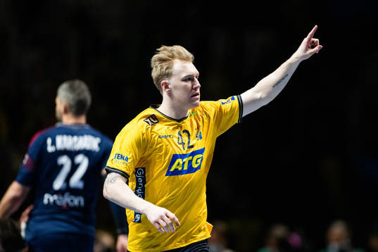 Eric Johansson of Sweden celebrates