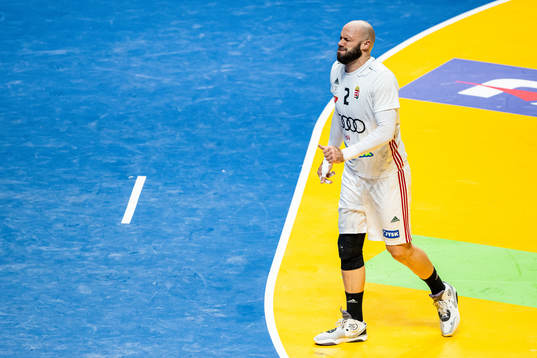 Adrian Sipos of Hungary in pain