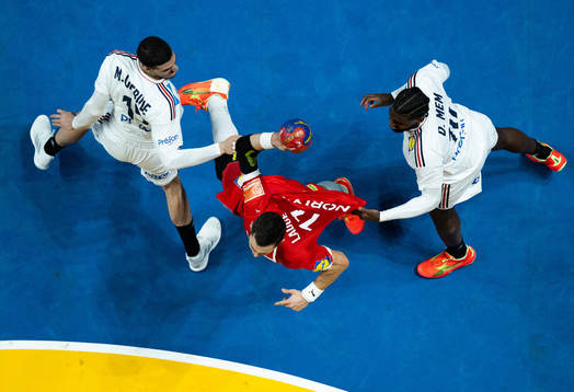 Mathieu Grebille and Dika Mem of France against Rasmus