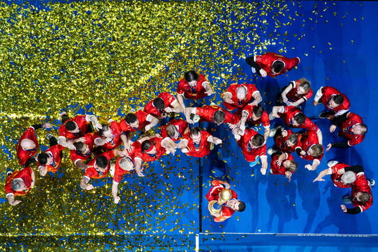 Rasmus Lauge Schmidt of Denmark celebrate with the trophy