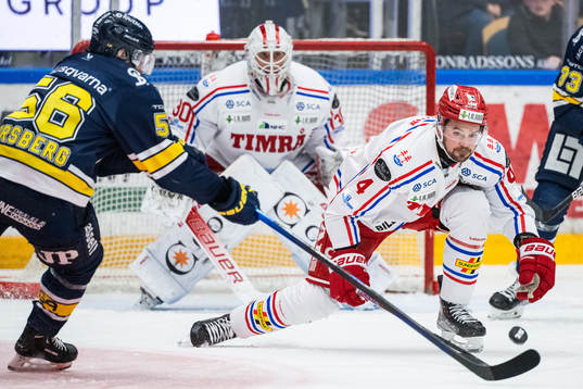 HV71s Fredrik Forsberg och Timrås Tim Erixon