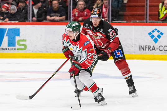 Frölundas Jere Innala och Örebros Christopher Mastomäki