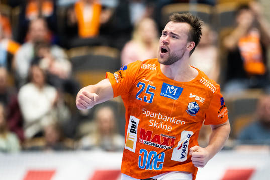 IFK Kristianstads Ludvig Åström jublar
