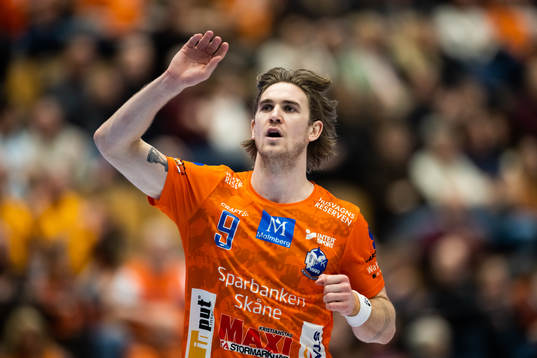IFK Kristianstads Anton Hallbäck jublar