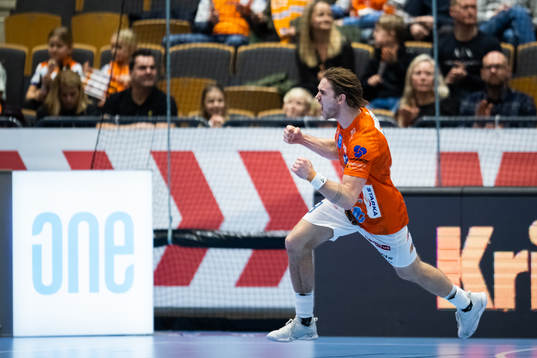 IFK Kristianstads Anton Hallbäck jublar