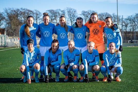 Malmö FFs spelare vid en lagbild