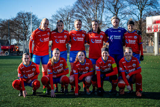Helsingborgs spelare vid en lagbild