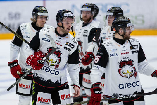 Malmö Redhawks spelare deppar