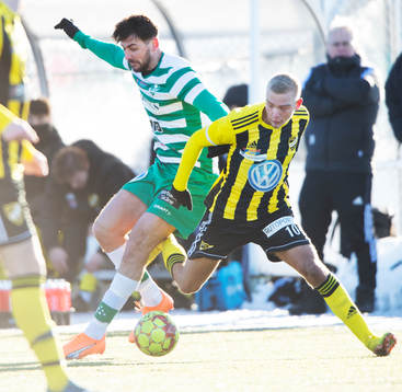 IFK Hässleholms Olle Kjellman Olblad i träningsmatchen