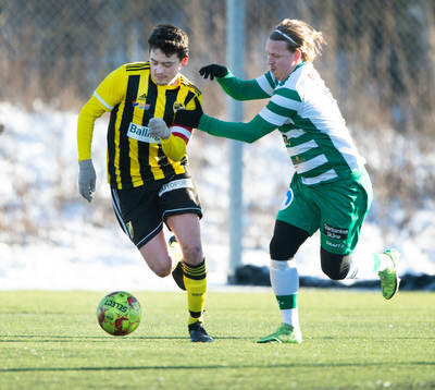 IFK Hässleholms Isak Orajärvi i träningsmatchen mellan