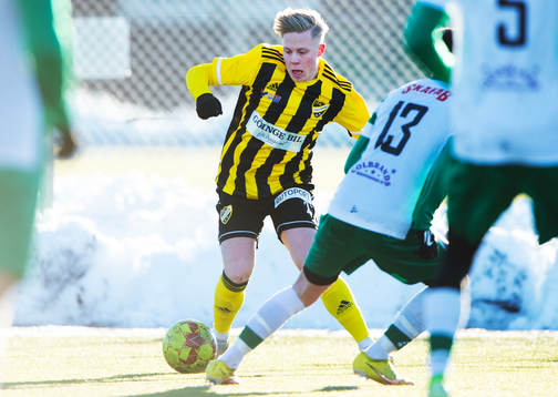 IFK Hässleholms Wictor Willseus i träningsmatchen mellan