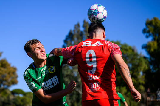 Casper Eklund of Hammarby and Niklas Castro of Brann