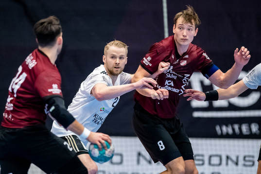 OV Helsingborgs Mattias Thynell och Lugis Mads Kragh Thomsen