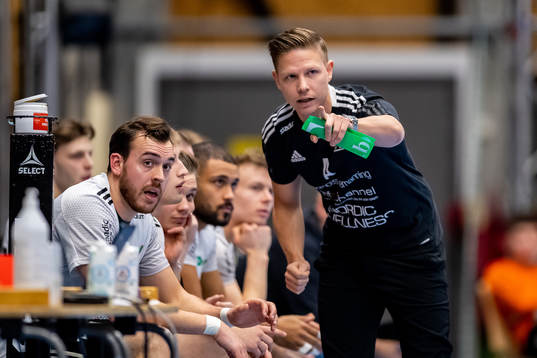 OV Helsingborgs Erik Westergren Malmberg och tränare Toni