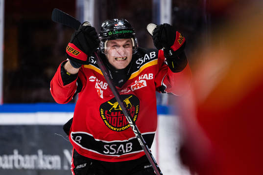 Luleås Joonas Rask jublar