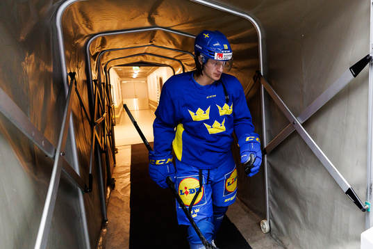 Marcus Sörensen of Sweden at a practice session ahed of