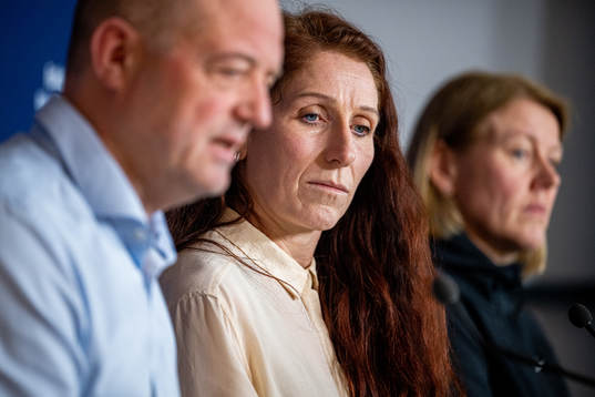 General secretary Karl-Petter Løken, president Lise